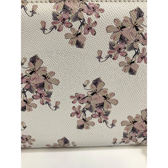 Laura Jones Wristlet Wallet Pink Flowers Zippers Card Slots Clear Window - Picture 4 of 12